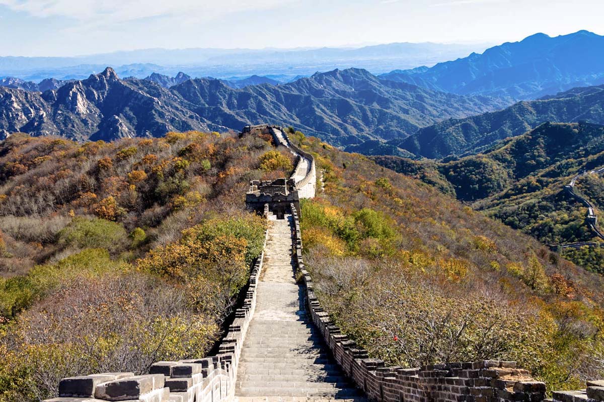 paisaje con la muralla china